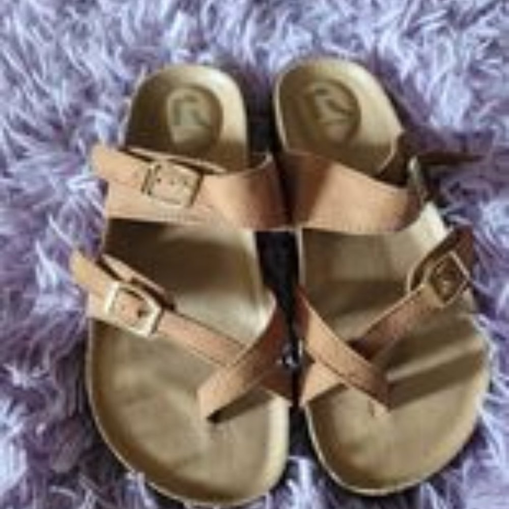KidPik Brown Sandals Sz 3